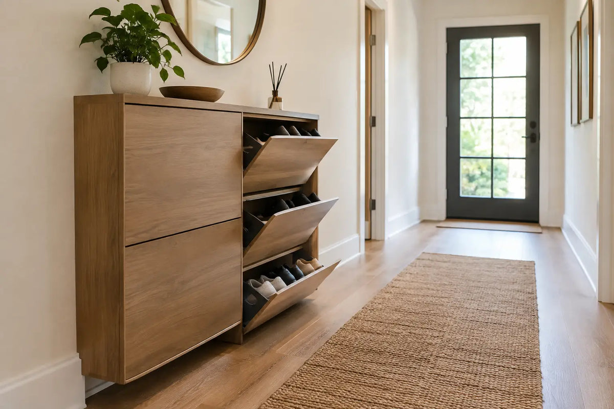 Shoe Cabinets That Make Hallways Work Harder