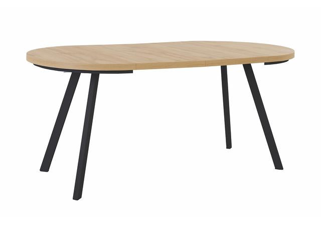 PARES extendable dining table Artisan oak/black 90-180x90