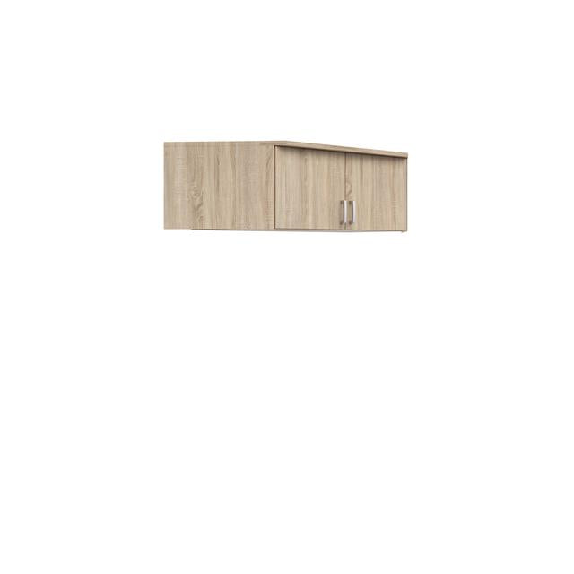 Brando 165 cm corner wardrobe top unit with 2 doors Sonoma oak