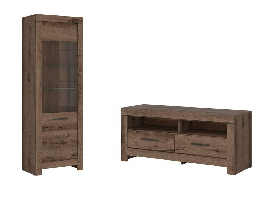 Balin — zestaw TV cabinet i witryna
