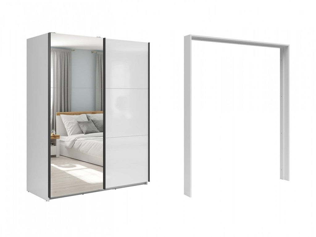 Tetrix 153 sliding wardrobe set with cover strip