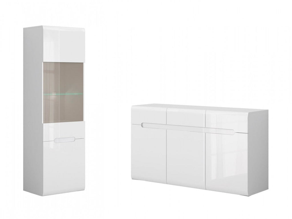 Azteca Trio — zestaw Chest of drawers i witryna