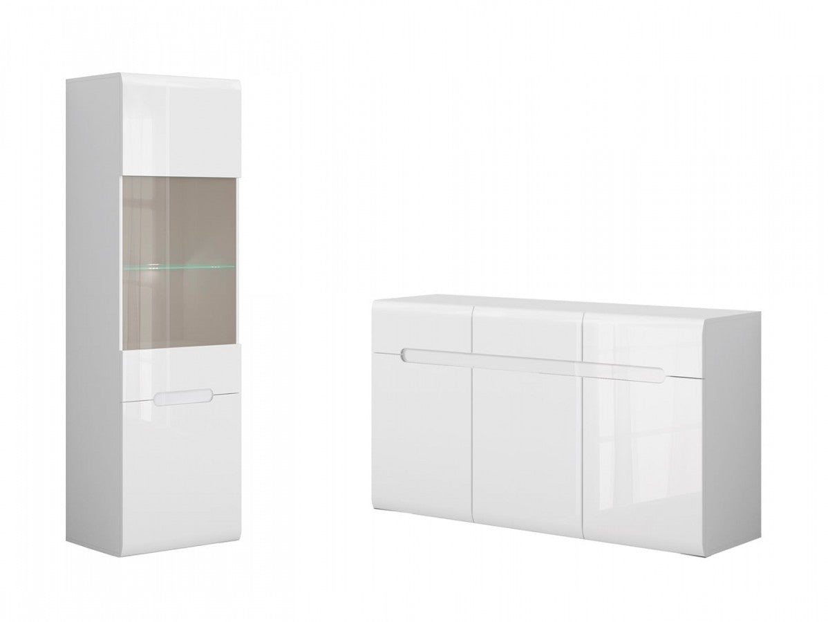 Azteca Trio — zestaw Chest of drawers i witryna