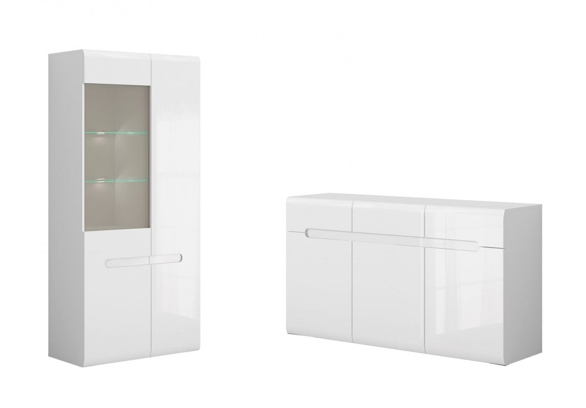 Azteca Trio — zestaw Chest of drawers i witryna