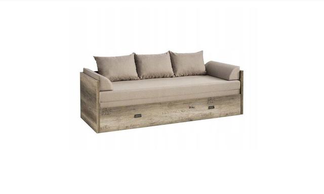 Bed set 80/160 Malcolm with mattress, headboards and cushions Carbo