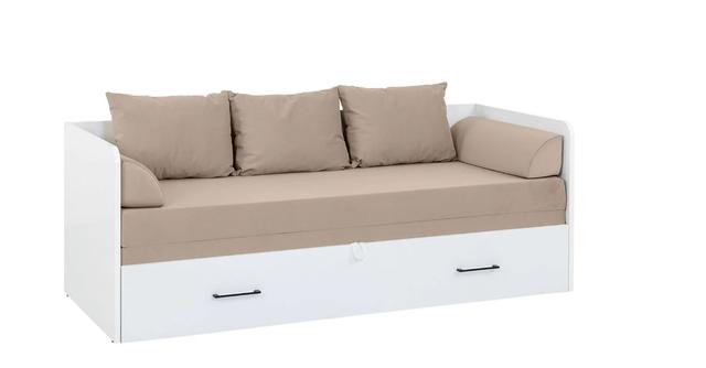Bed set 80/160 Tetrix with mattress, headboards and cushions Carbo