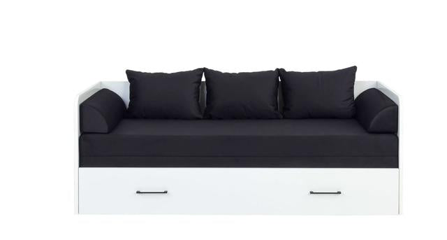 Bed set 80/160 Tetrix with mattress, headboards and cushions Carbo