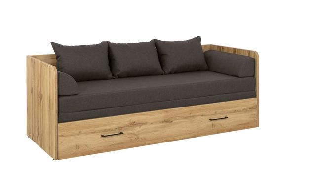 Bed set 80/160 Tetrix with mattress, headboards and cushions Carbo