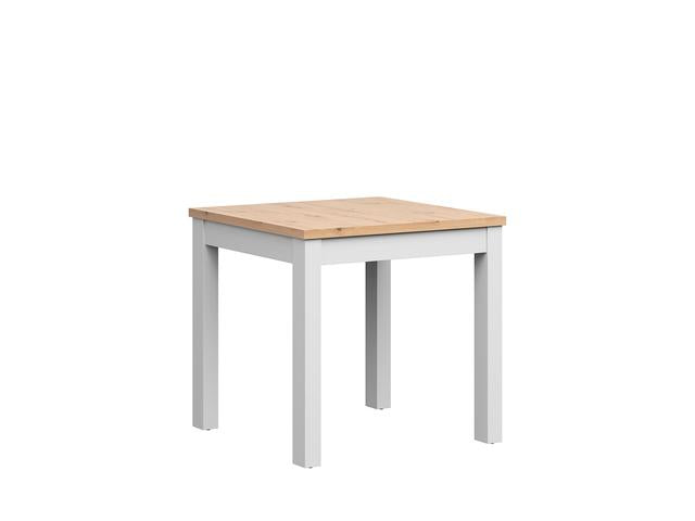 MAREN 80 cm square dining table Artisan oak/white
