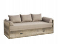 Bed set 80/160 Malcolm with mattress, headboards and cushions Carbo