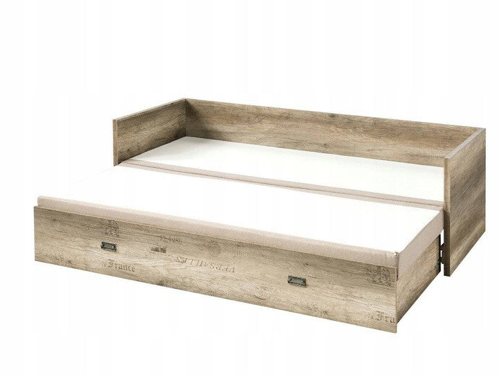 Bed set 80/160 Malcolm with mattress, headboards and cushions Carbo