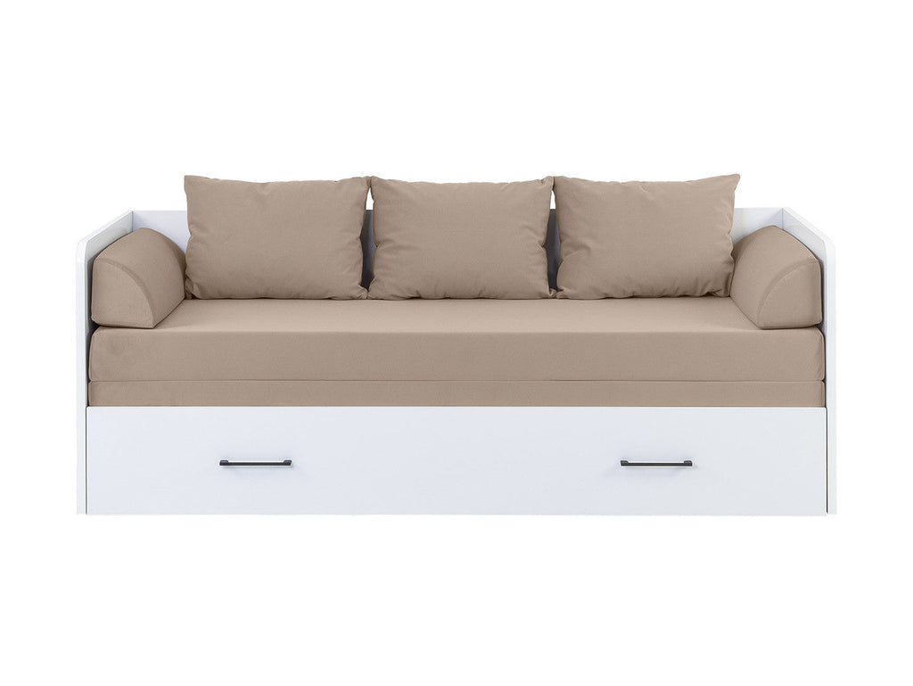 Bed set 80/160 Tetrix with mattress, headboards and cushions Carbo