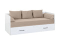 Bed set 80/160 Tetrix with mattress, headboards and cushions Carbo