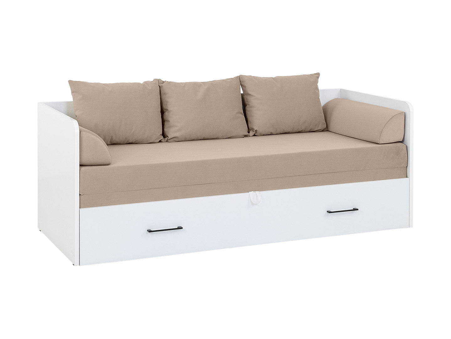 Bed set 80/160 Tetrix with mattress, headboards and cushions Carbo