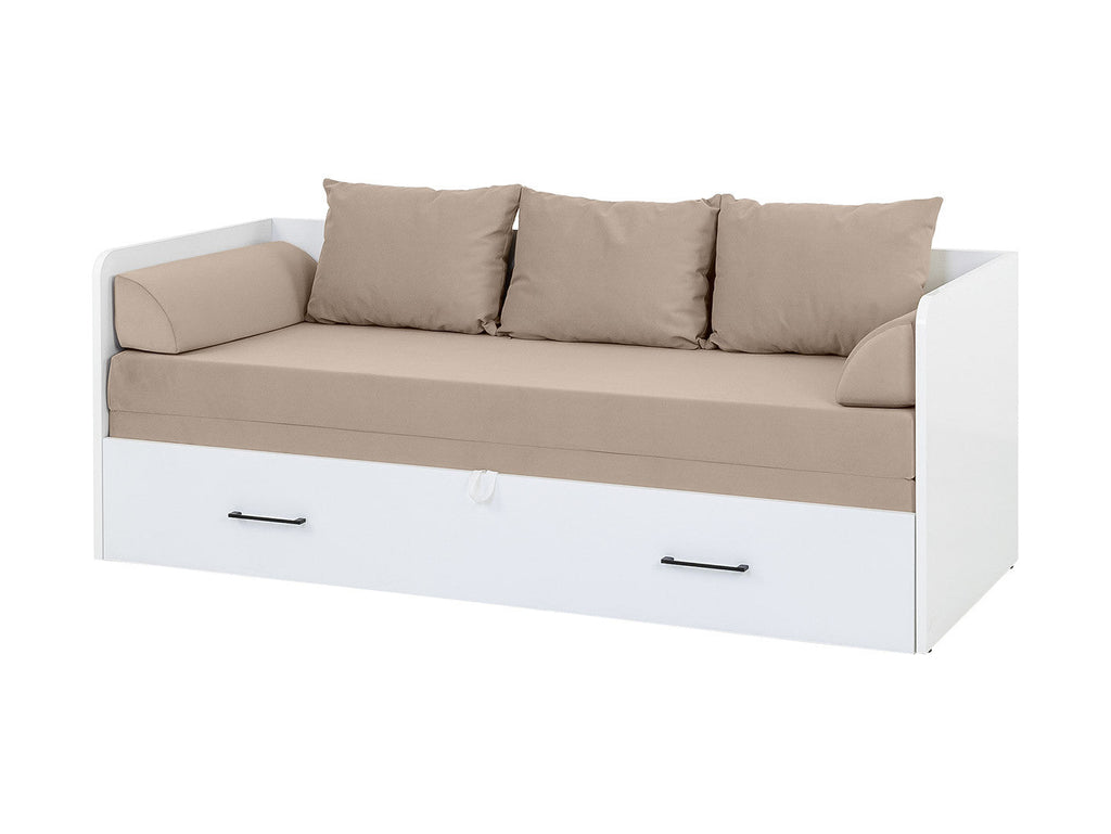 Bed set 80/160 Tetrix with mattress, headboards and cushions Carbo