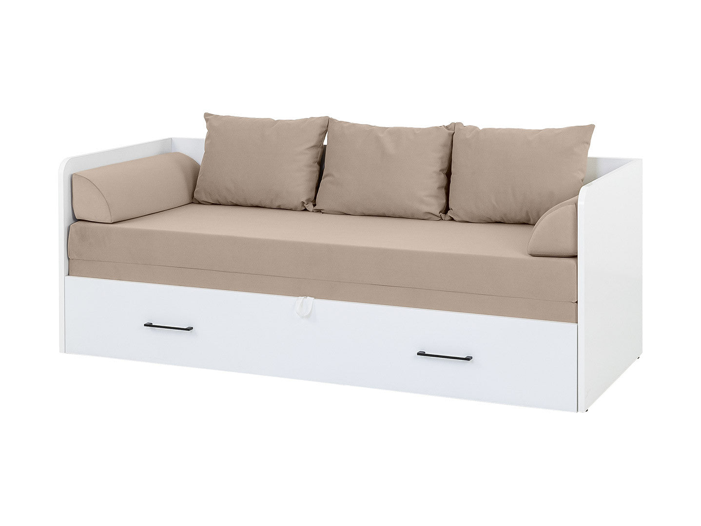 Bed set 80/160 Tetrix with mattress, headboards and cushions Carbo