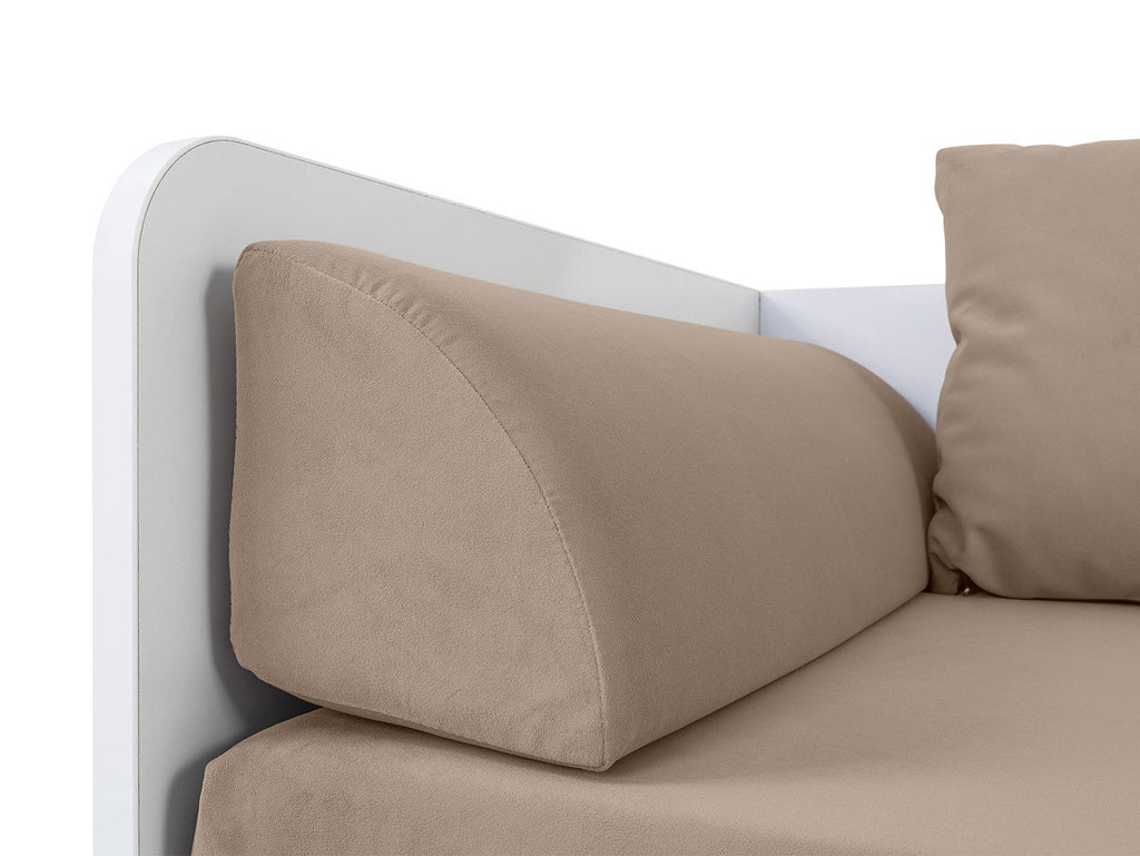 Bed set 80/160 Tetrix with mattress, headboards and cushions Carbo