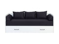 Bed set 80/160 Tetrix with mattress, headboards and cushions Carbo