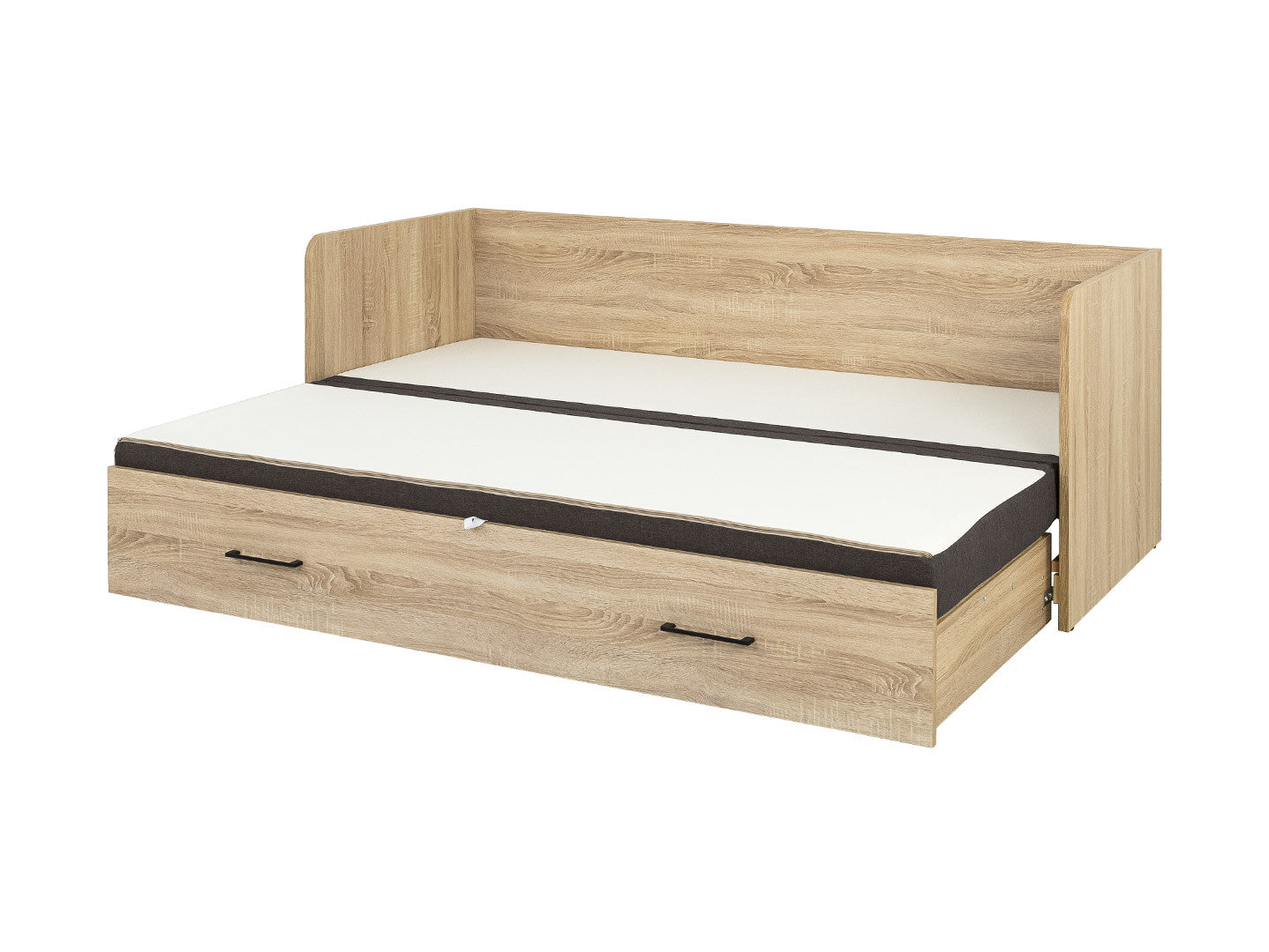 Bed set 80/160 Tetrix with mattress, headboards and cushions Carbo