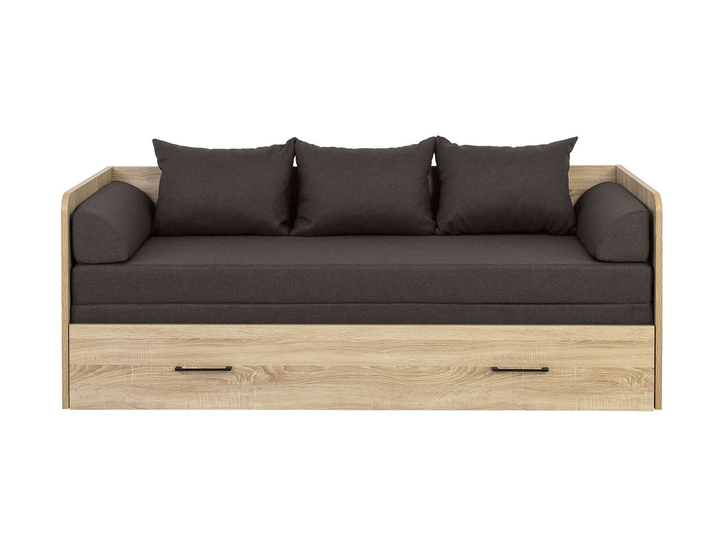 Bed set 80/160 Tetrix with mattress, headboards and cushions Carbo