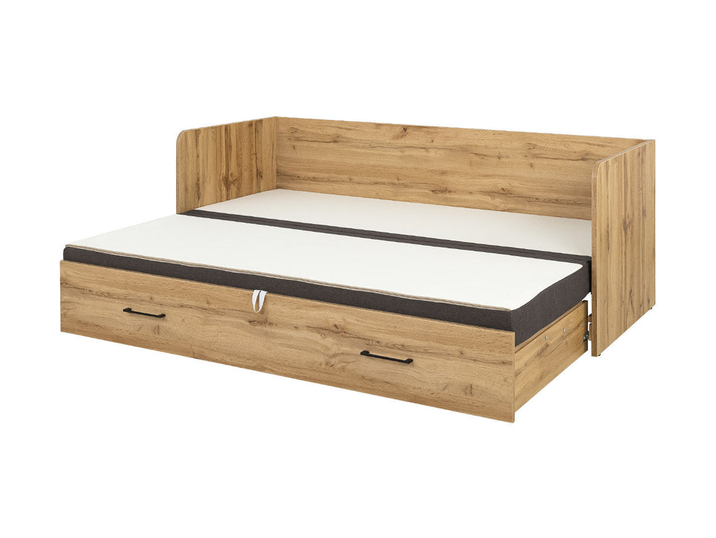 Bed set 80/160 Tetrix with mattress, headboards and cushions Carbo