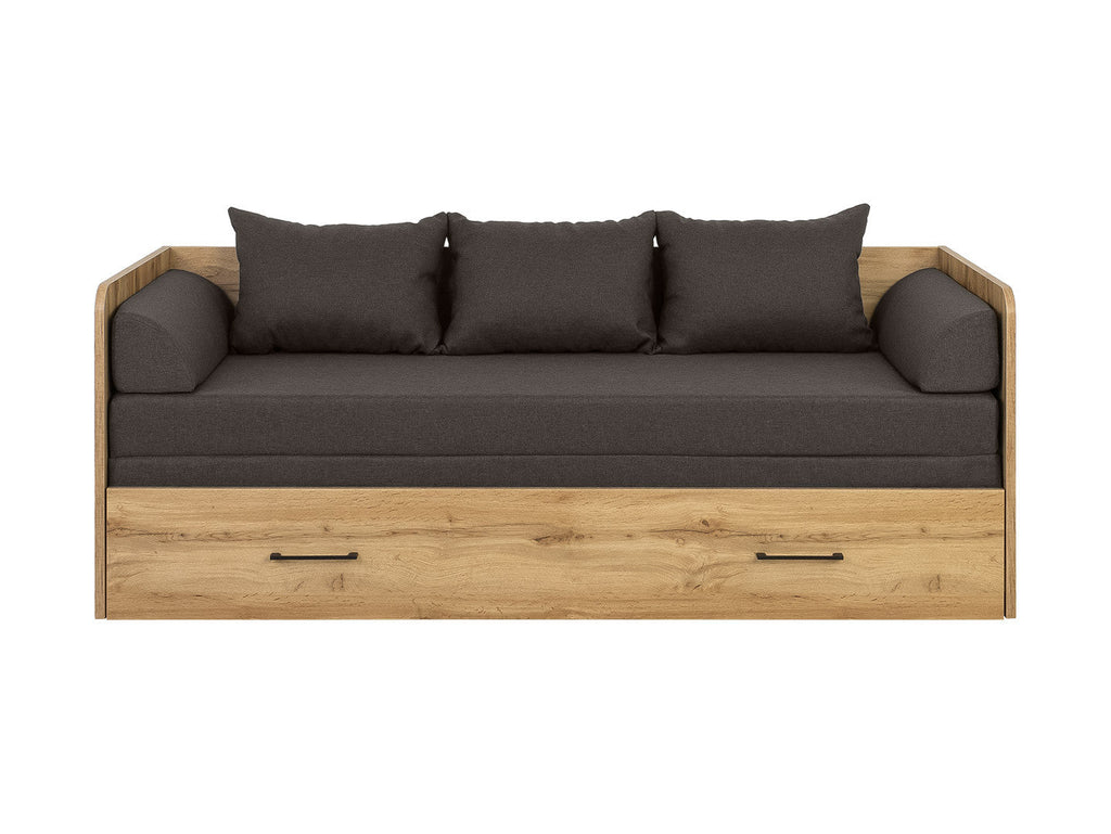 Bed set 80/160 Tetrix with mattress, headboards and cushions Carbo