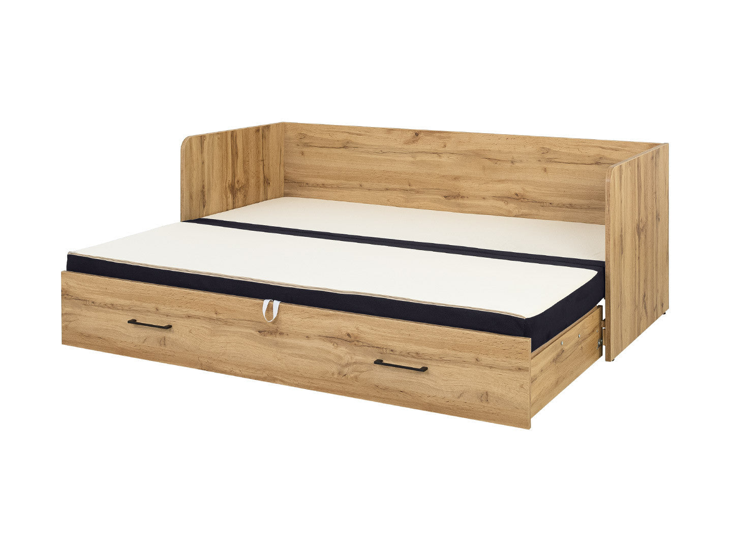 Bed set 80/160 Tetrix with mattress, headboards and cushions Carbo