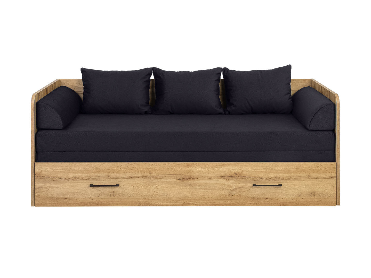 Bed set 80/160 Tetrix with mattress, headboards and cushions Carbo