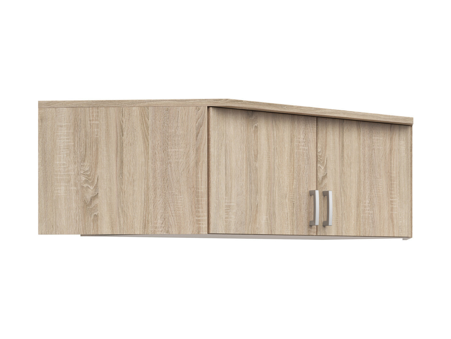 Brando 165 cm corner wardrobe top unit with 2 doors Sonoma oak