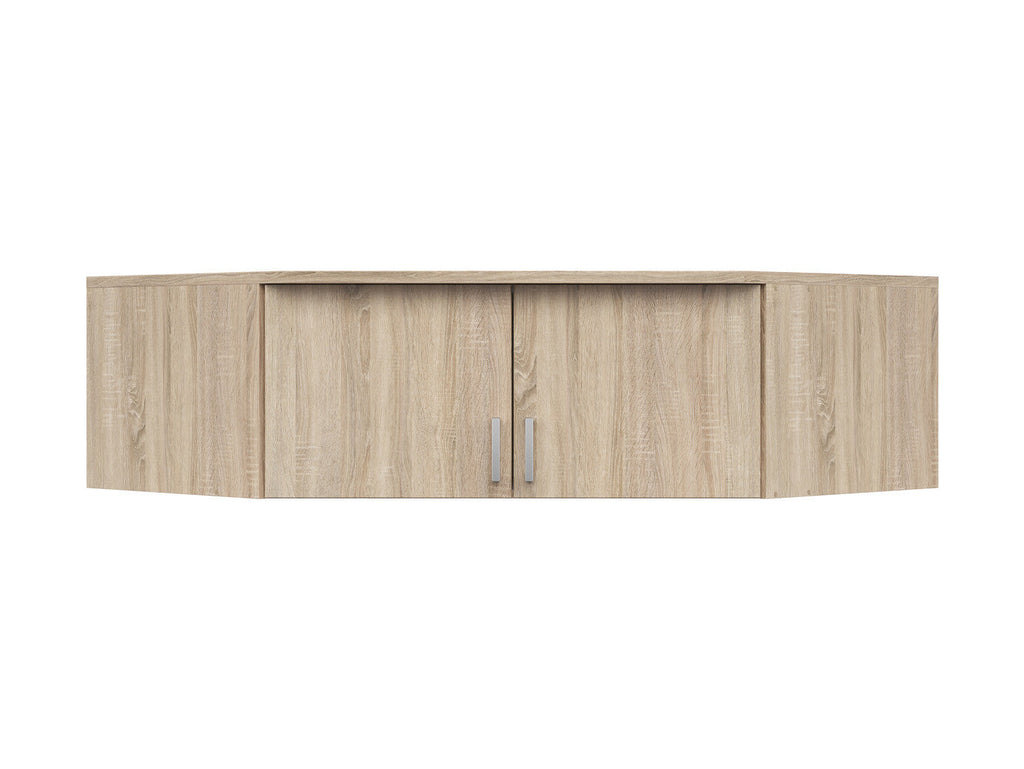Brando 165 cm corner wardrobe top unit with 2 doors Sonoma oak