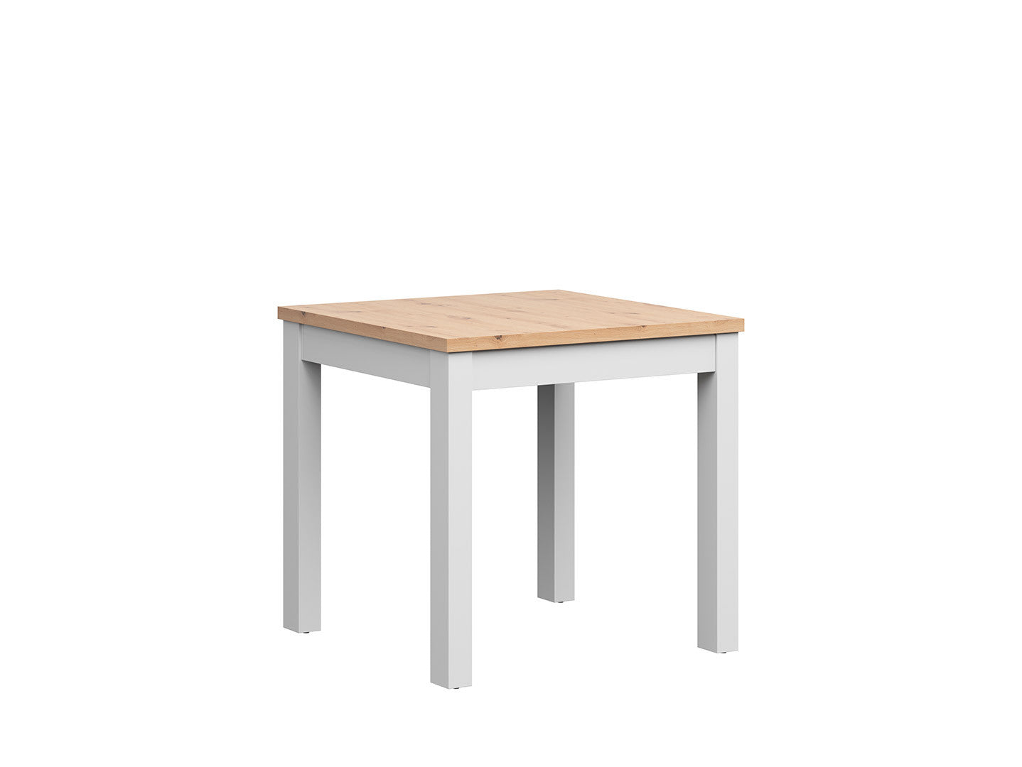 MAREN 80 cm square dining table Artisan oak/white