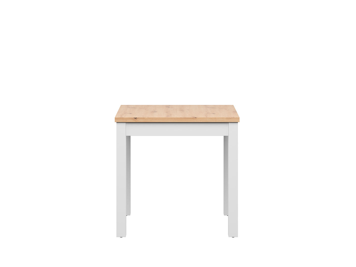 MAREN 80 cm square dining table Artisan oak/white