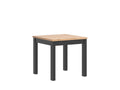 MAREN 80 cm square dining table Artisan oak/black