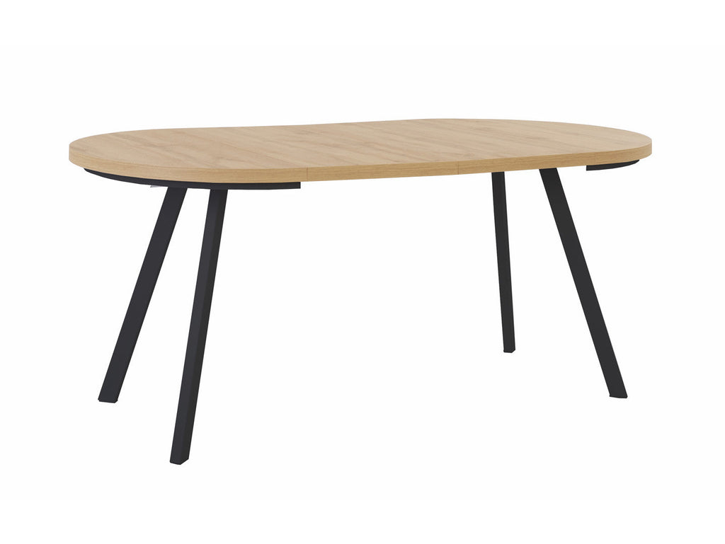 PARES extendable dining table Artisan oak/black 90-180x90