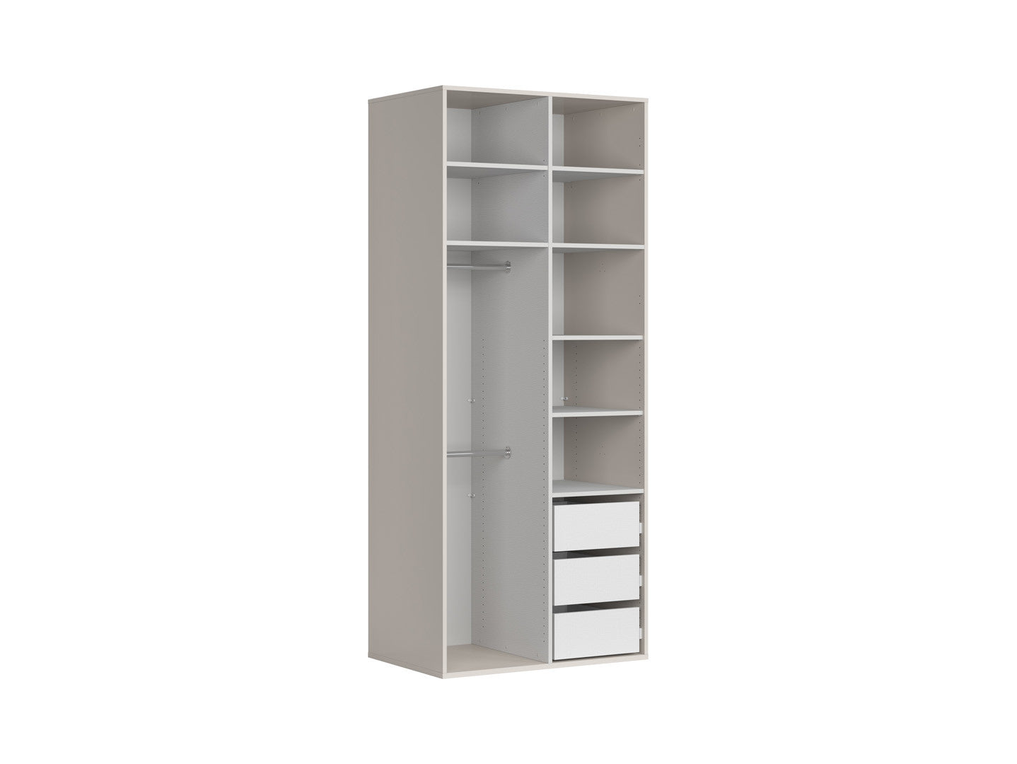 Double-door wardrobe Flex 100 cm cashmere