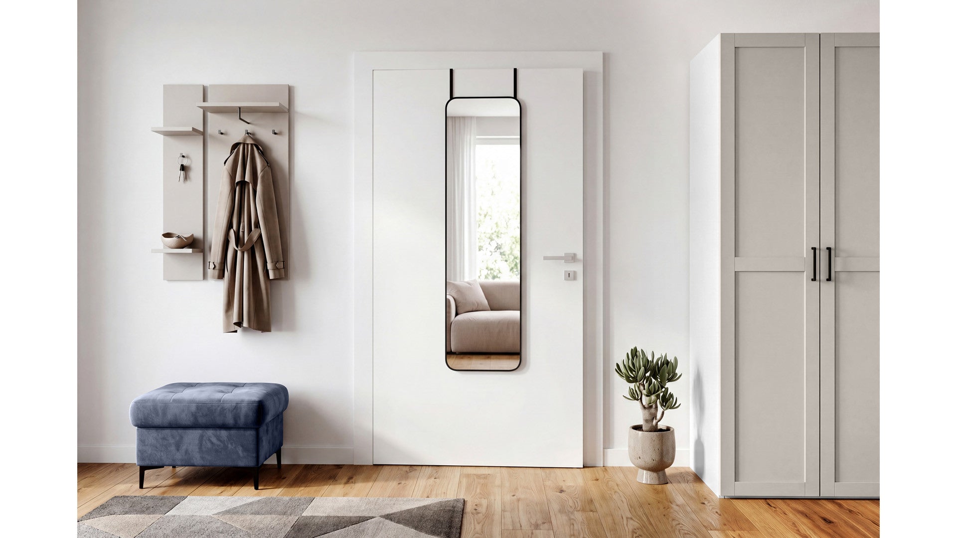 Double-door wardrobe Flex 100 cm cashmere