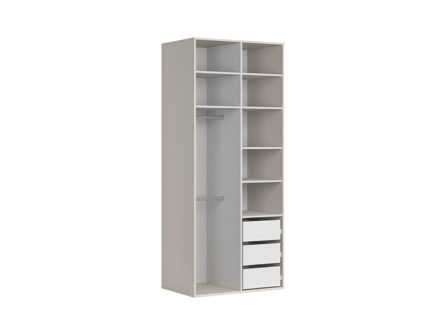 Double-door wardrobe Flex 100 cm cashmere