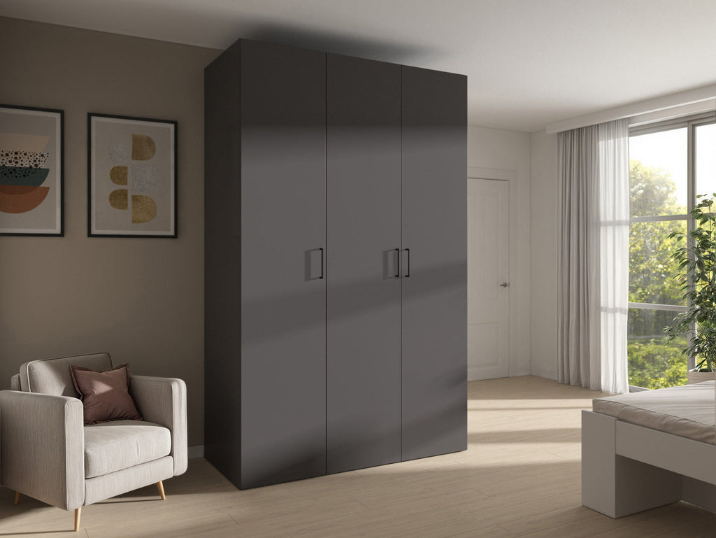 Modular wardrobe Flex 150 cm with 3 doors graphiteowa