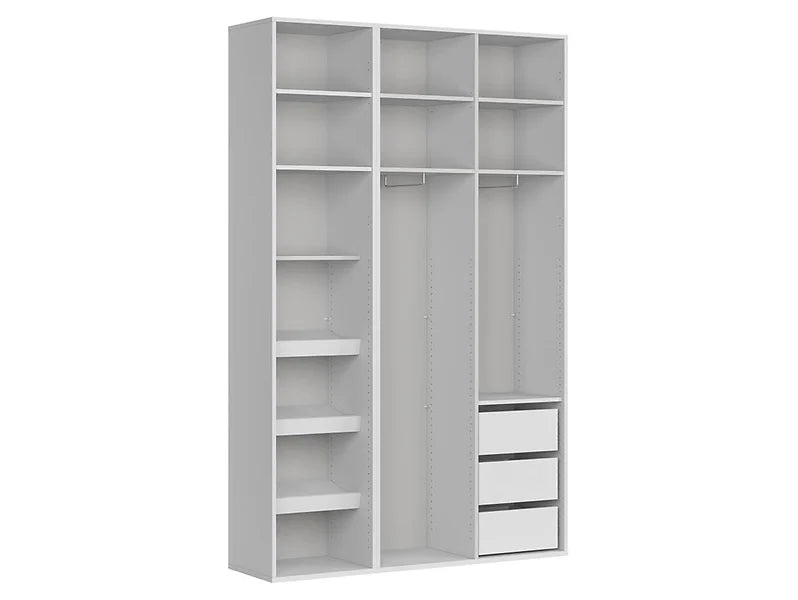 Flex – Schwebetürenschrank 150 cm Weiß