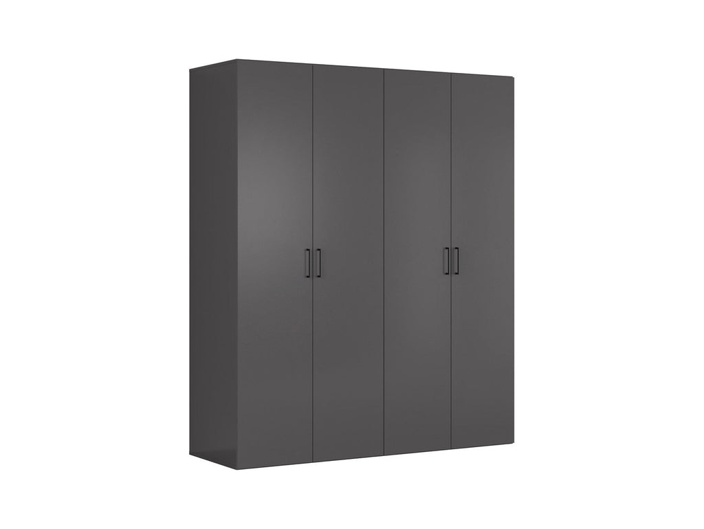 Modular wardrobe Flex 200 cm with 4 doors graphiteowa