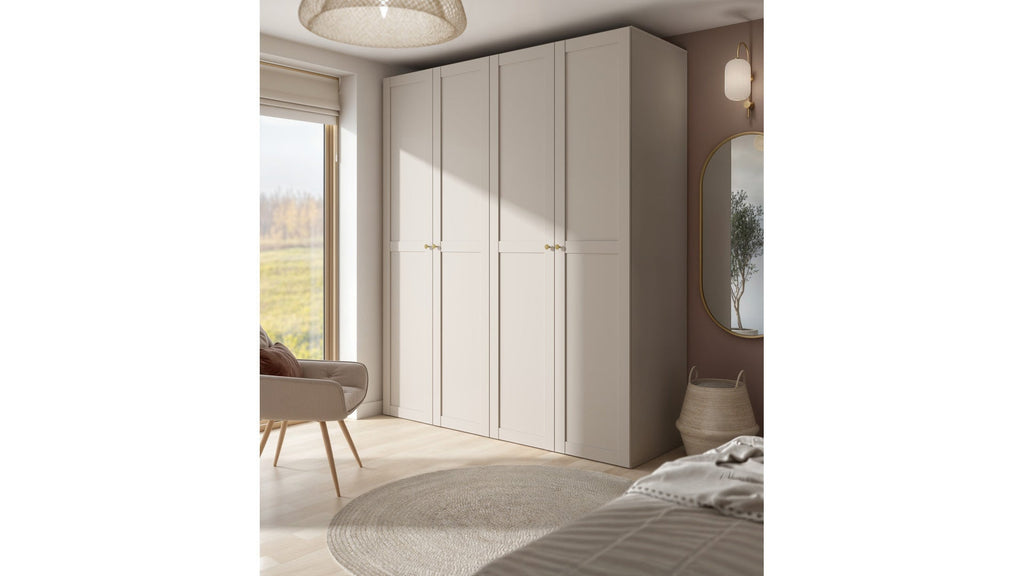 Modular wardrobe Flex 200 cm with 4 doors cashmere