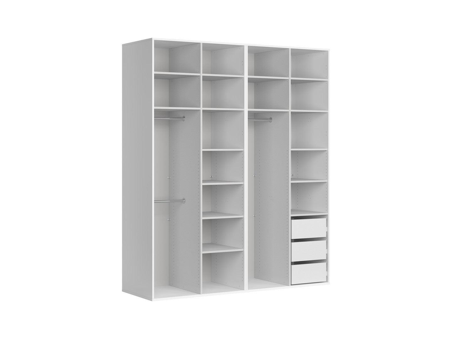 Modular wardrobe Flex 200 cm with 4 doors