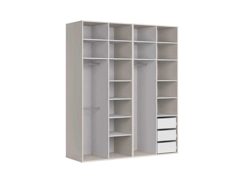 Modular wardrobe Flex 200 cm with 4 doors cashmere