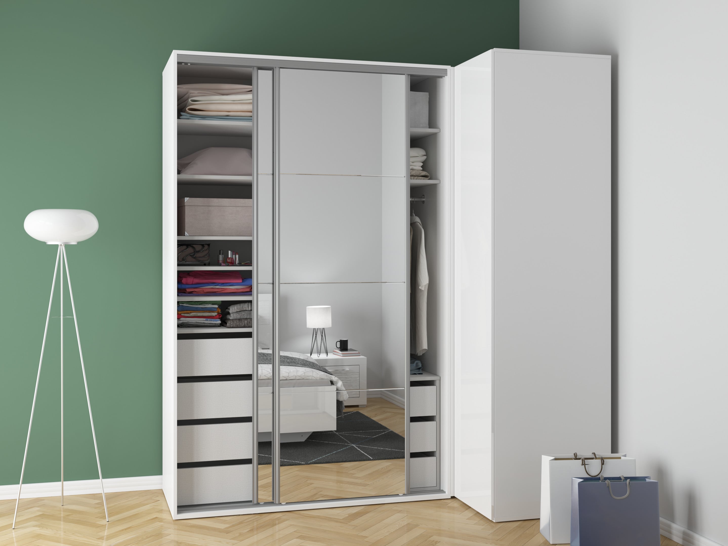 Flex — Corner wardrobe