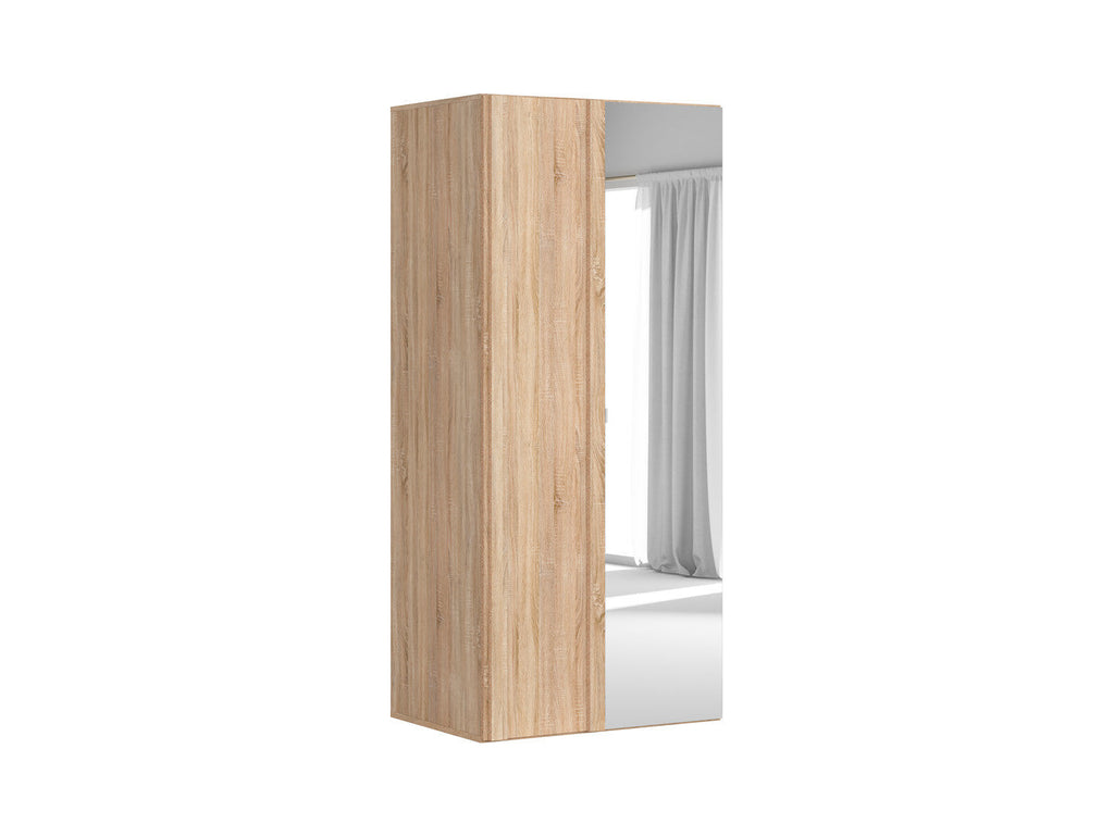 Corner wardrobe  Flex 97 cm with mirror Sonoma oak