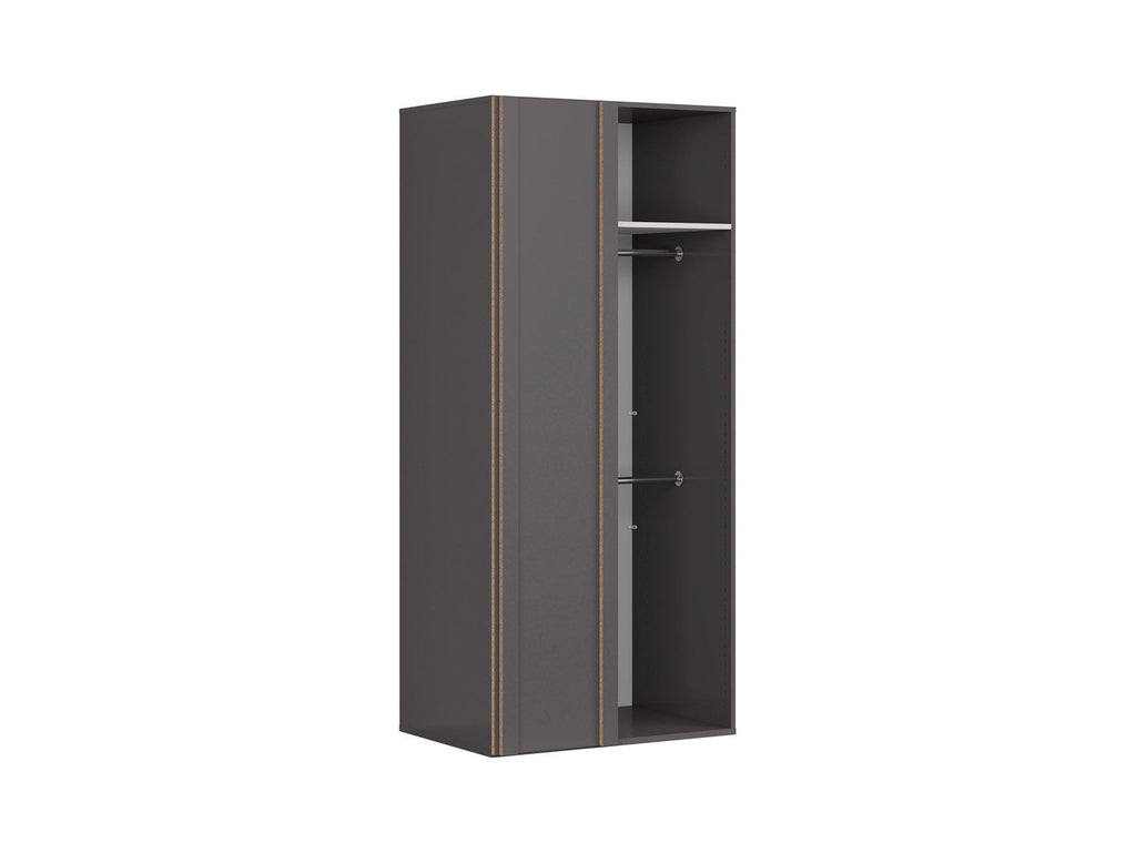 Corner wardrobe Flex 97 cm with mirror szara