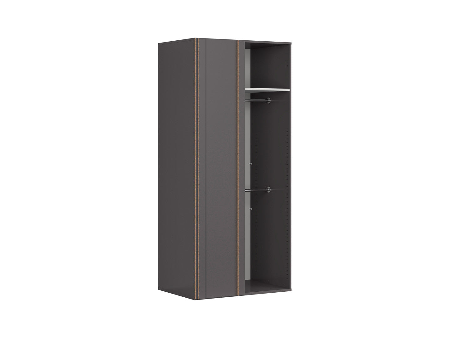 Corner wardrobe Flex 97 cm with mirror szara