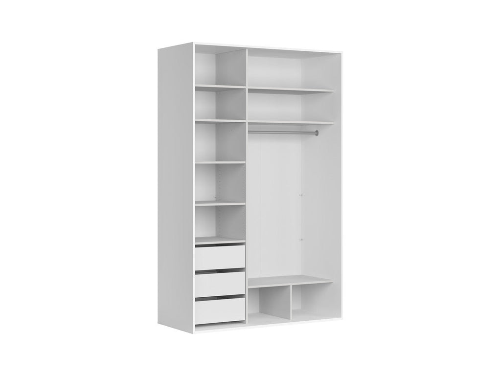 Sliding wardrobe Flex 150 cm with mirror white/cashmere