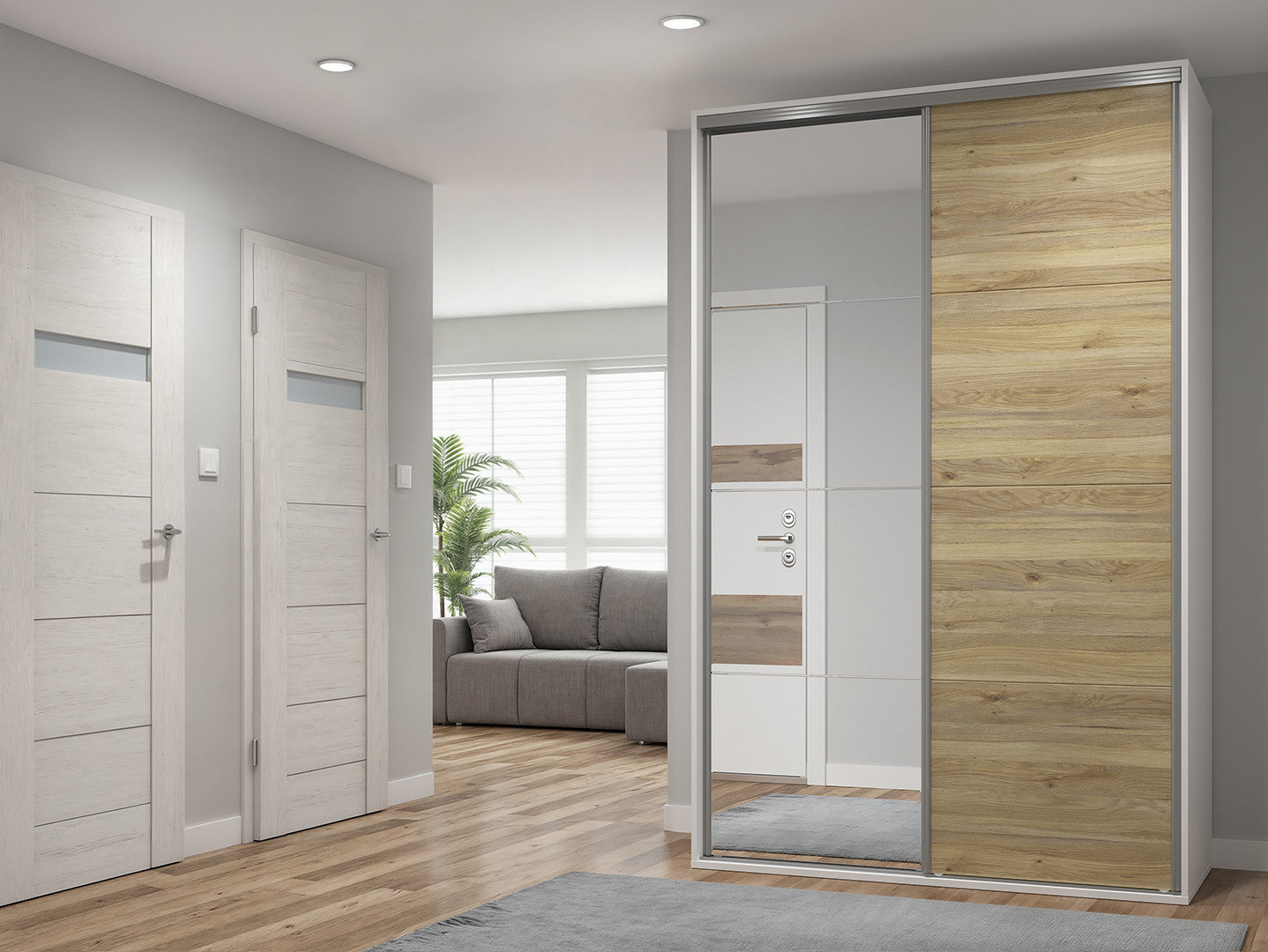 Sliding wardrobe Flex 150 cm