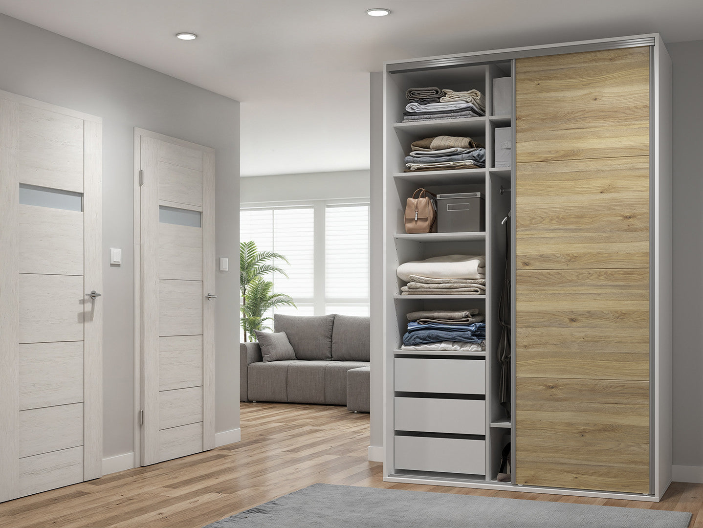 Sliding wardrobe Flex 150 cm